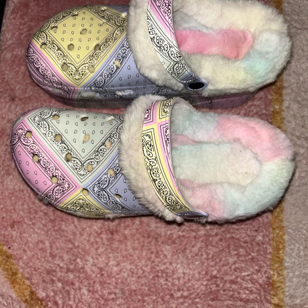 Women’s Colorful Clogs with Faux Fur Lining